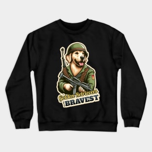 Golden Retriever Soldier 2 Crewneck Sweatshirt